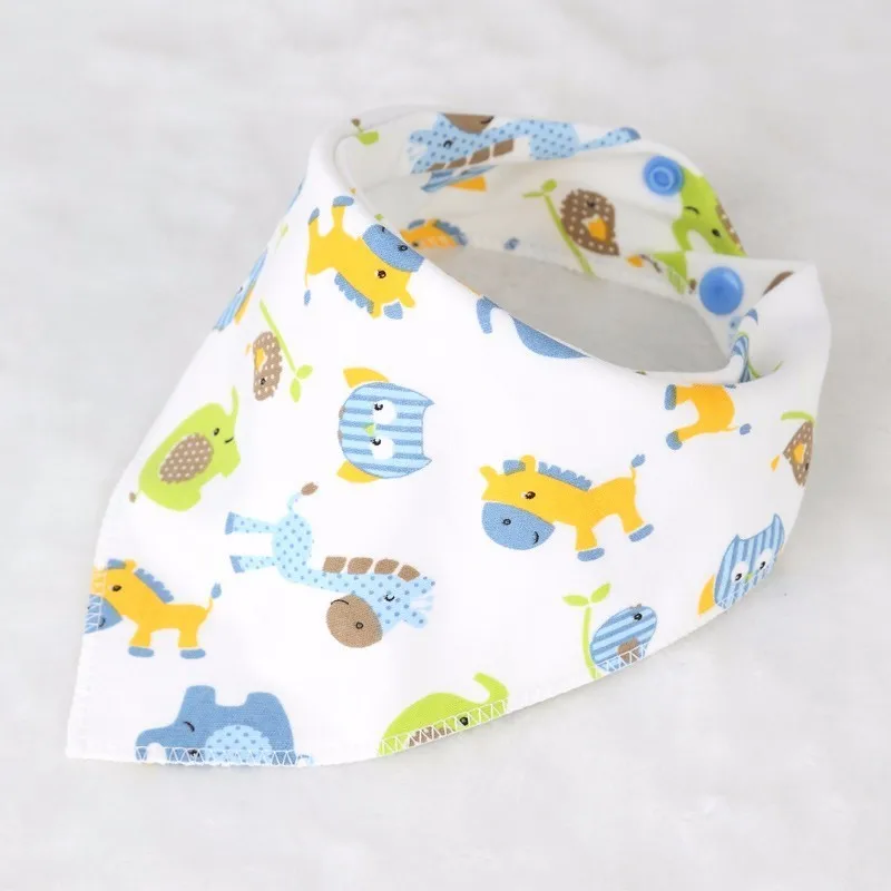Детские нагрудники треугольник хлопок муслин Skip Zoo Baby Slabber Burp Cloths воротник Babero аксессуары для малышей дешевые вещи - Цвет: Серебристый