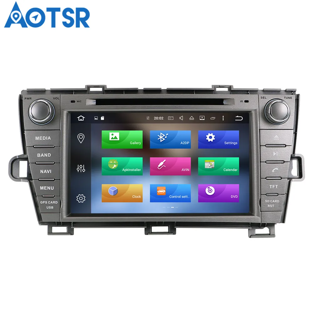 Clearance Aotsr Android 8.1 Car DVD Player GPS Navigation For TOYOTA Prius 2009-2013 Radio Multimedia Auto Radio Head Unit 2 Din stereo 2