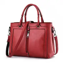 Casual Large Bag 2016 New Women Occident Style Elegant font b Handbag b font Front Zipper