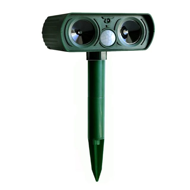 Ultrasonic Cat Repeller pest repeller Dog Fox Deterrent Chaser Repellent Eco-friendly Solar Powered Garden Pest Animal Repeller