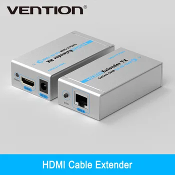

Vention High Quality HDMI Cable Extender HD 1080p/1080i/720p Double Cat5/6 60M Launcher+Receiver HDMI Cable Extender