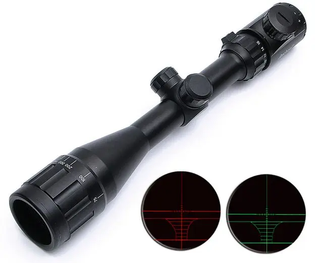 B бренд 4-16X40 AOEG оптика Riflescope красная и зеленая точка с подсветкой Прицел снайперской винтовки снаряжение для охоты прицел страйкбол винтовка