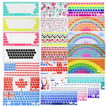 

Silicone 3D Flag Decal Candy Keyboard Cover Keypad Skin Protector For Apple Mac Macbook Pro 13 15 17 Air 13 Retina 13 US layout