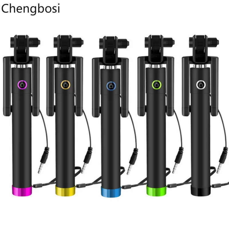 Wired Handheld Universal Monopod Extendable Selfie Stick Self-timer Mini Portable for IPhone Sumsung Xiaomi Smartphones