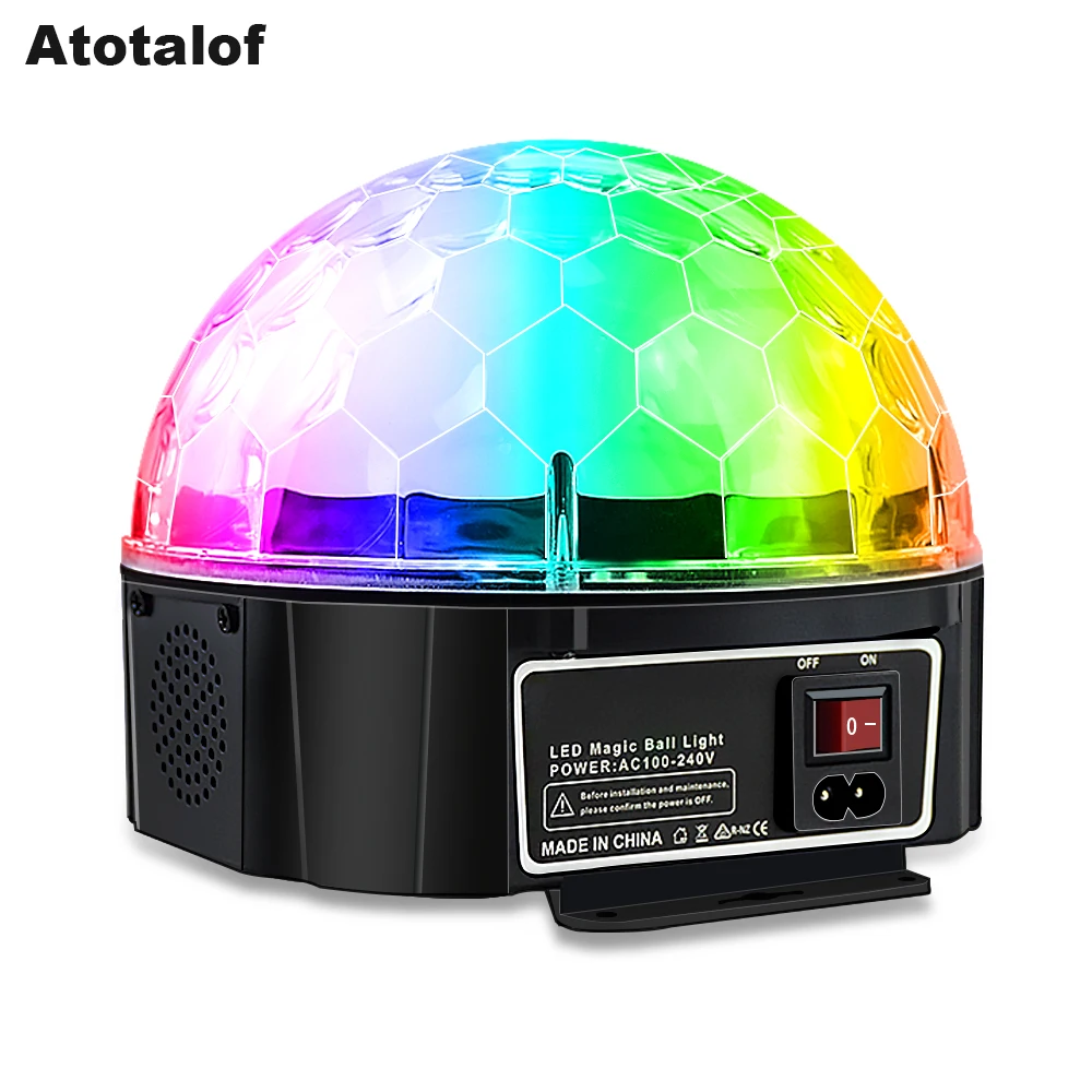 Atotalof Bluetooth светодиодный магический шар 9 Цвет устанавливаемый Батарея свет этапа