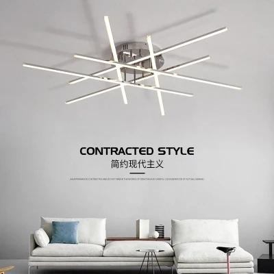

Chrome plating modern led chandelier with remote control acrylic lights For Living Room Bedroom Home Chandelier ceiling Fixtures