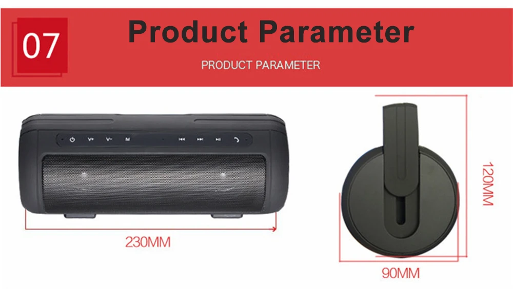 10W Sports Outdoor Waterproof Portable Bluetooth Wireless Speakers Bike Sound Box With 2000mA Power Bank Loudspeakers (1)
