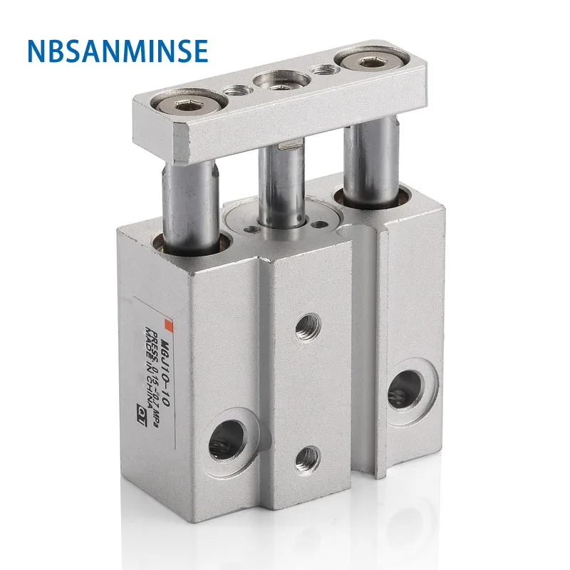 

NBSANMINSE MGJ Miniature Guide Rod Cylinder Pneumatic Compressed Air Cylinder SMC Type Pneumatic Air Cylinder