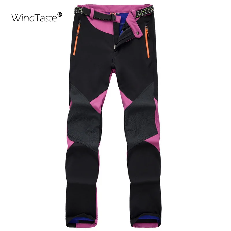WindTaste женские Зимние флисовые термо штаны уличная брендовая одежда для пеших
