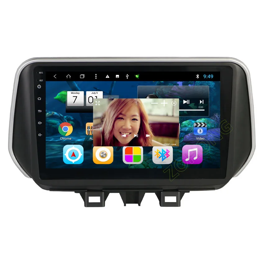 Sale 2.5D 10.2inch Octa 8 Core Android Car multimedia DVD Player  for Hyundai New Tucson IX35 2018 2019 CAR radio GPS navigation BT 2