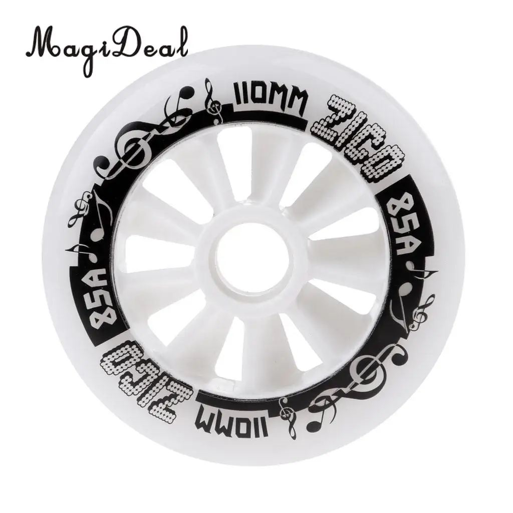 MagiDeal Outdoor PU Roller Inline Skates Wheel Replacement Racing Wheels 90mm/100mm/110mm