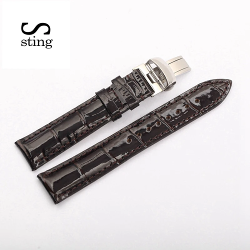 

Sting strap 18mm Black redSmooth Watch Strap For Universal Watch M007 Model Women & Men Watchband With Buckle