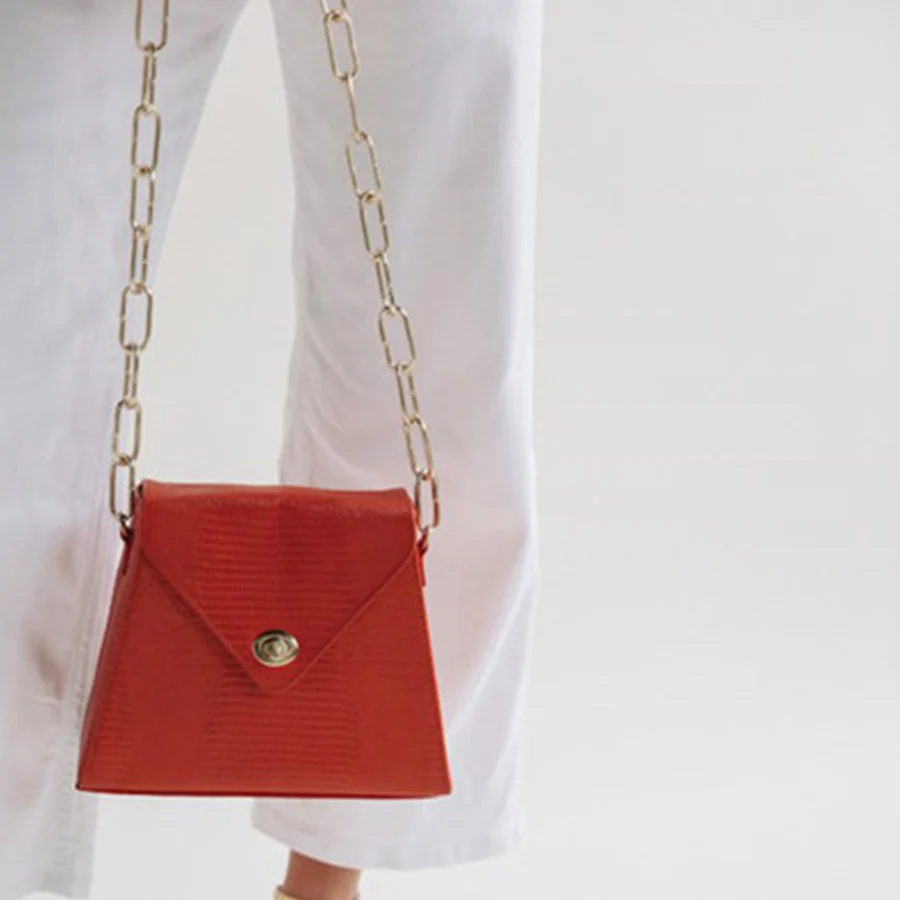 

Bolsa Mujer Vintage Lizard Leather Women Messenger Flap Handbags Casual Solid Shoulder Bag High Quality Chain Lock Envelope Bags