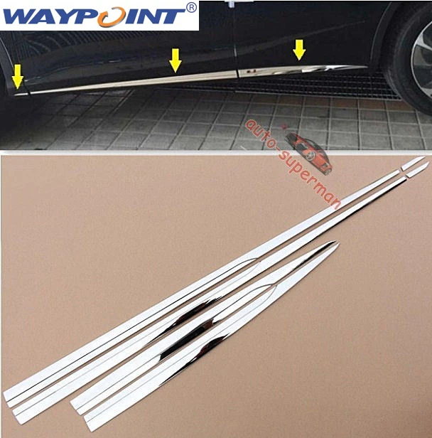 6 шт. S/Сталь корпус боковой двери литье Накладка Chrome для LEXUS RX350 450 2016|side molding|trim