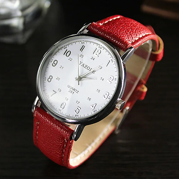 Yazole мужские часы Reloj Hombre мужские спортивные часы лучший бренд класса люкс мужские часы Relogio Masculino erkek kol saati montre homme - Цвет: red-white