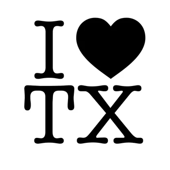 

My Heart Tx Sticker Bumper Window Texas American Cowboy Dallas Love Fun Vinyl Packaging Personality Decal