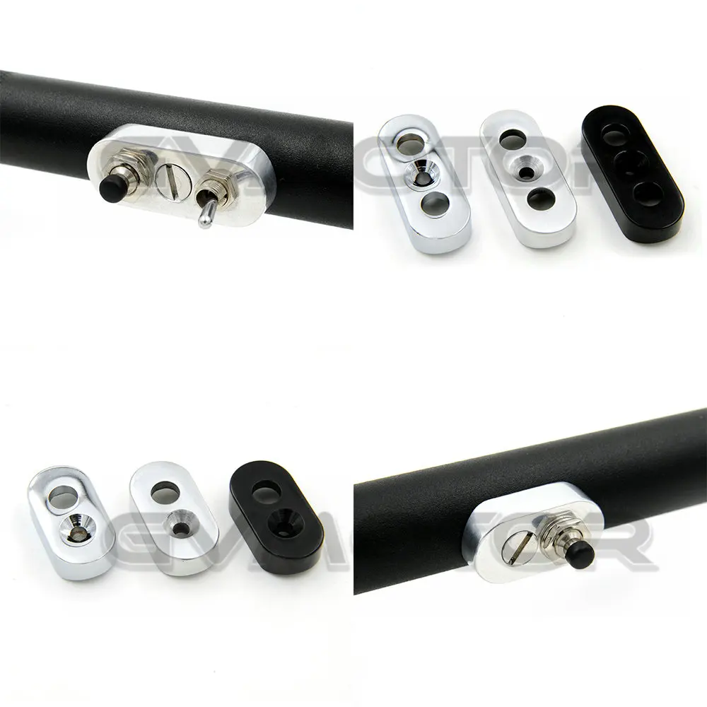 YBSM Vintage Motorradgriffe – 22mm CNC Mit Leder Für Cafe Racer