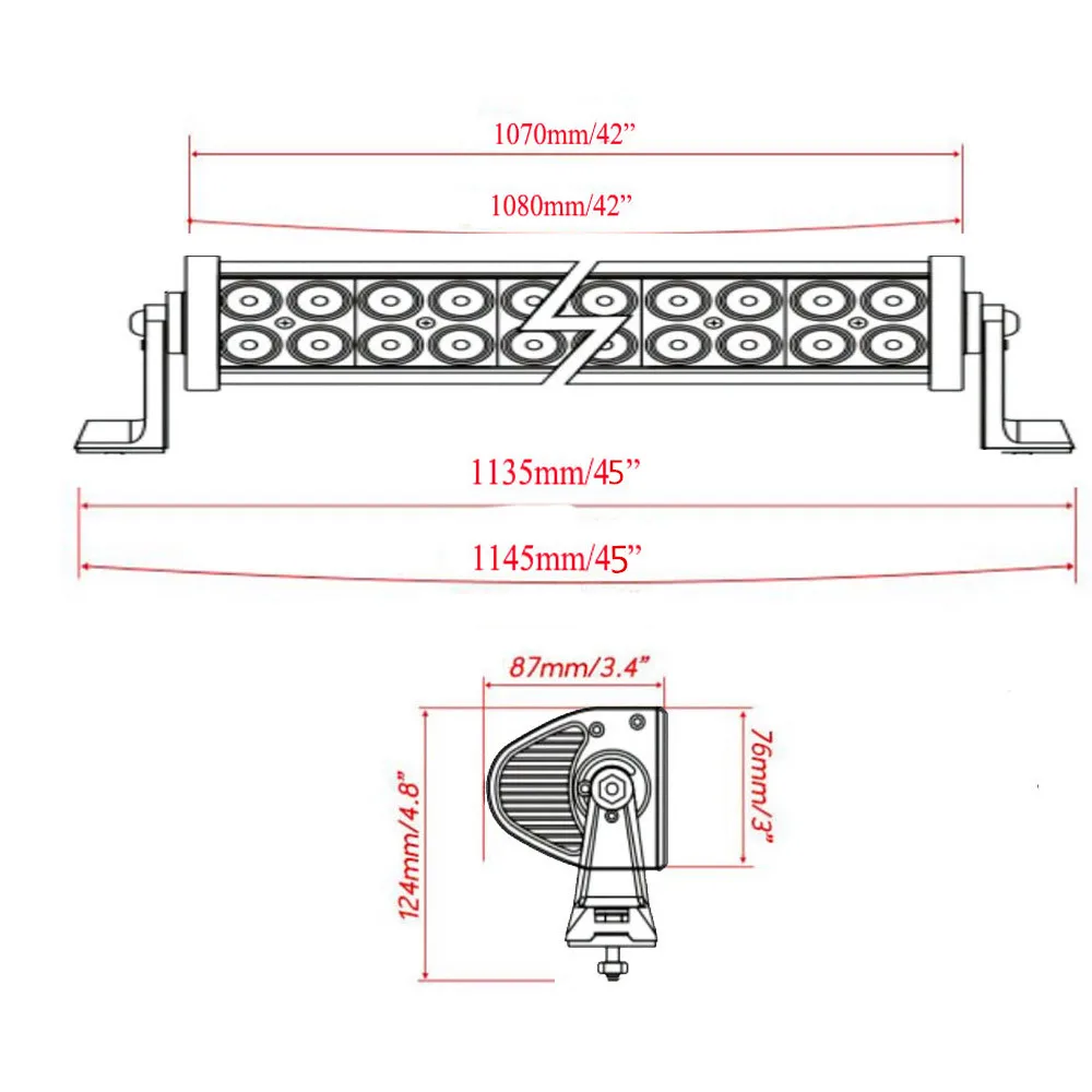 Curved 42" 240W Chasing RGB Halo LED Light Bar with Bluetooth App& Wiring Harness Control for Rock lights kit Off Road lights -in Car Light Assembly from ...