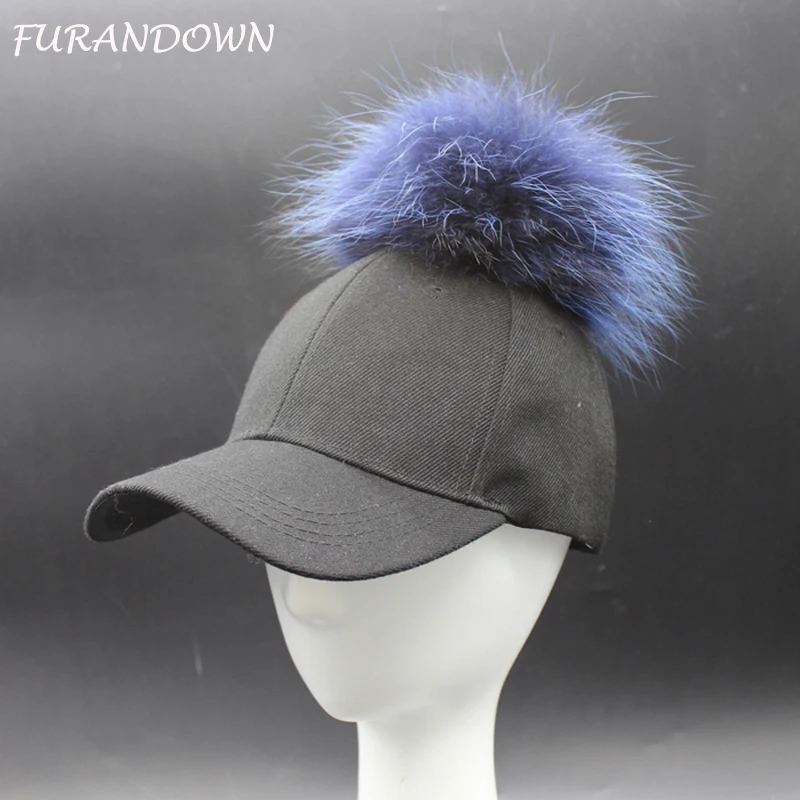 Меховая шапка с помпоном для мужчин Кепка в стиле хип хоп бейсболка Snapback женская