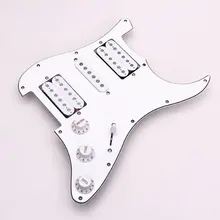 Sews cargado prewired eléctrico Guitarras pickguard pickups 11 hoyo HSH blanco