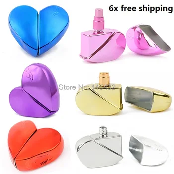 

25ML Amazing Travel Perfume Atomizer Perfume Bottles Candy Heart Shape Spray Perfume Bottles Colorful Atomiser Refillable 50pcs