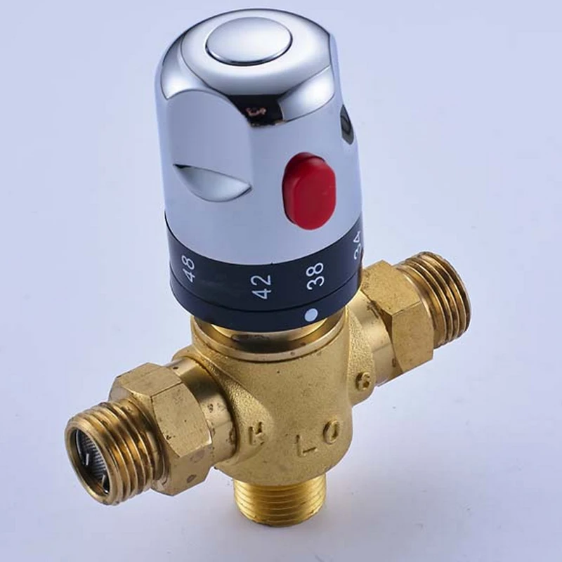Термостатический клапан температурный смесительный клапан для солнечного водонагревателя клапан хромированные постоянные смесители воды