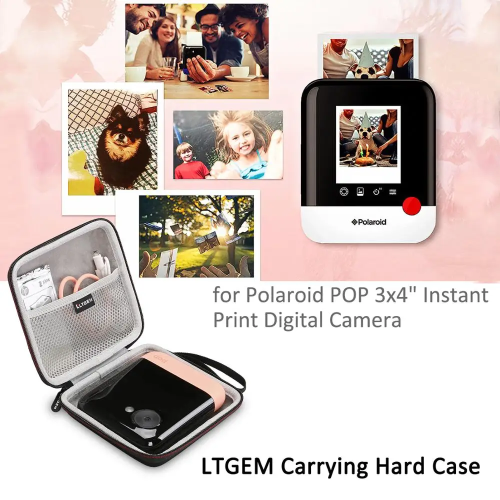 Жесткий чехол LTGEM EVA для Polaroid POP 3x4 с мгновенным принтом защитная дорожная сумка