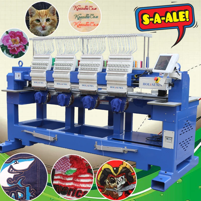 Топ продаж четыре головки компьютерная вышивальная машина HO1504 высокая скорость хорошее качество вышивальная машина для Кепка/футболка/Плоская с ce/sgs