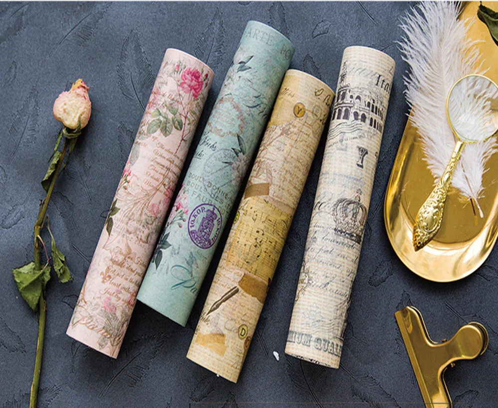 20cmX5m Beautiful Retro Decoration Washi Tapes Wall Album Decorative