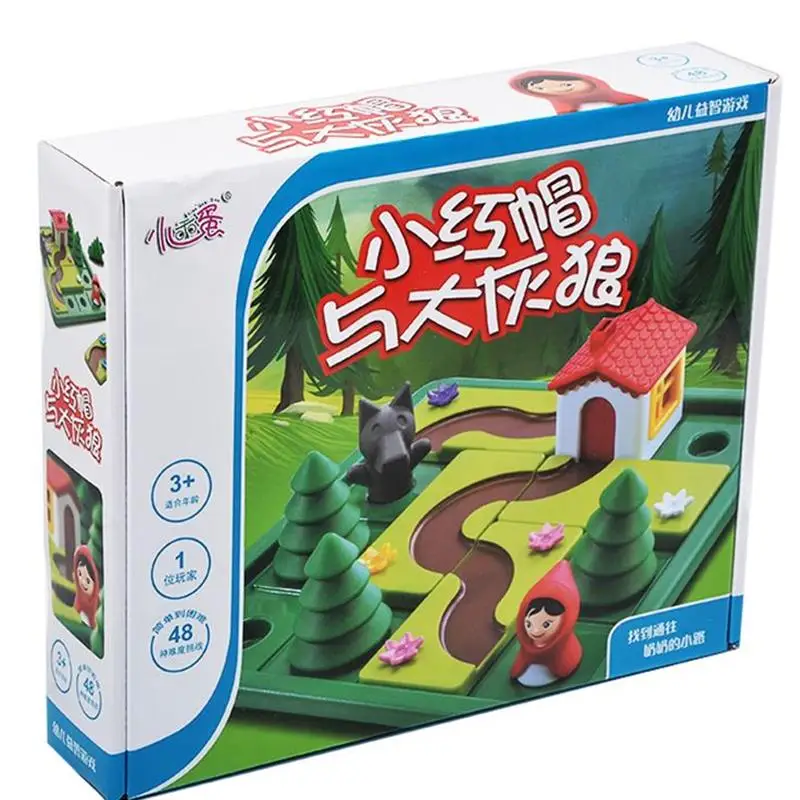 Little Red Riding Hood Smart IQ Challenge Board Games Puzzle Toys For Children Speelgoed Brinquedo eudcational toys