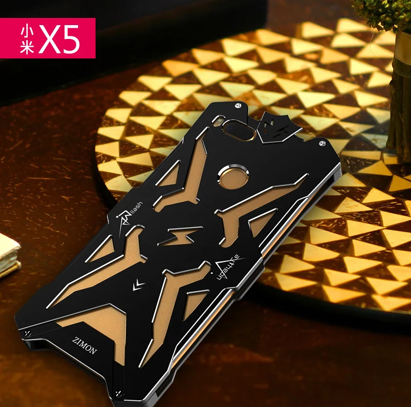 

Simon Case For xiaomi 5X A1 THOR IRONMAN Shockproof Metal Back Cover Frame Anti-knock Bumper For xiaomi MI 5X X5 A1