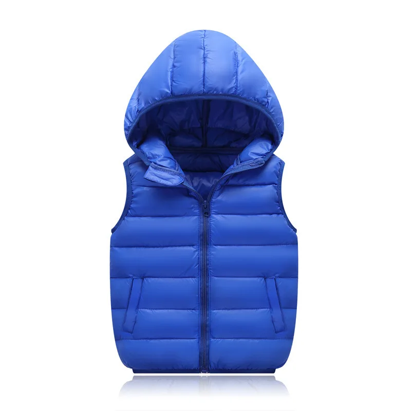 

light duck down toddler girls winter coats 2018 new hooded 3 to 4 year girls winter jackets autumn waistcoats children clothing