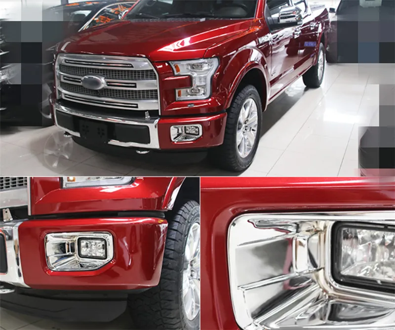 BBQ@ FUKA ABS хромированный внешний передний противотуманный светильник для Ford F150 F-150 автомобильные Внешние аксессуары для стайлинга