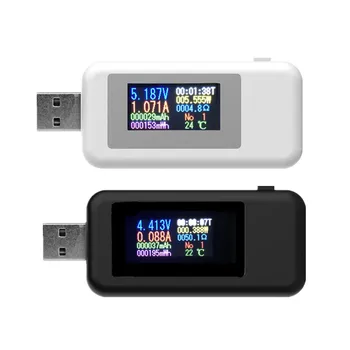

10 in 1 DC Digital voltmeter 4-30V USB Tester Mobile Battery Voltage Current Tester Meter Detector Power bank Charger 20%off