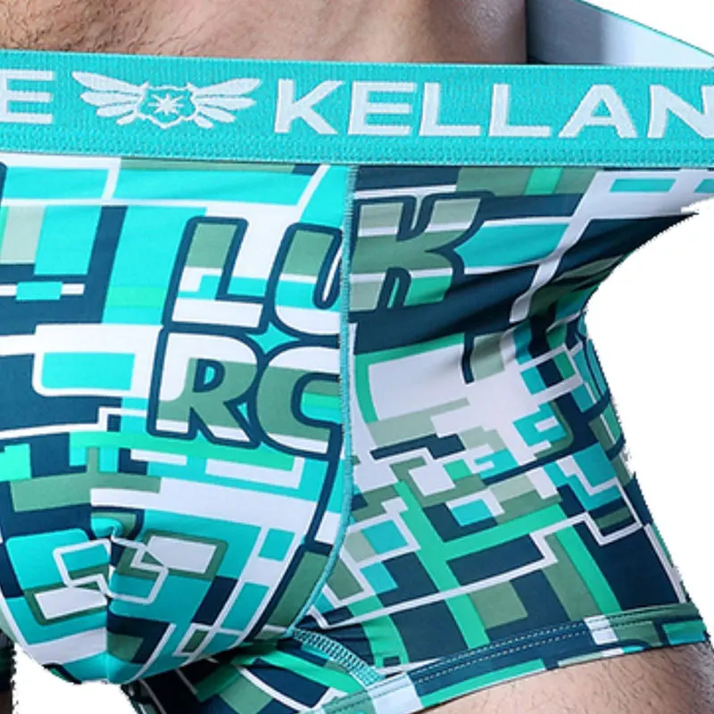 Нижнее белье Cockcon мужские шелковые боксеры с низкой талией|male sexy panties|dabine kellanboxer