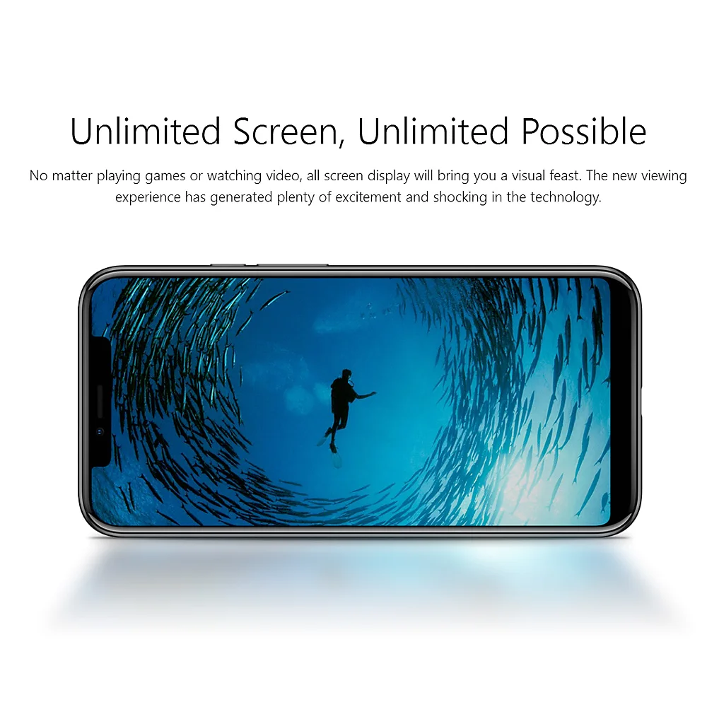 Ulefone X 4G Notch display Android 8,1 беспроводной зарядный мобильный телефон Face ID 5,85 дюймов HD+ 4GB 64GB 3300mAh смартфон