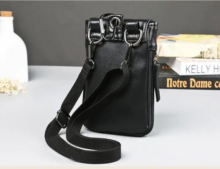 Мода г. для мужчин сумки на пояс водостойкий кожаный ремень молнии CrossBody сумка повседневное Дизайнер