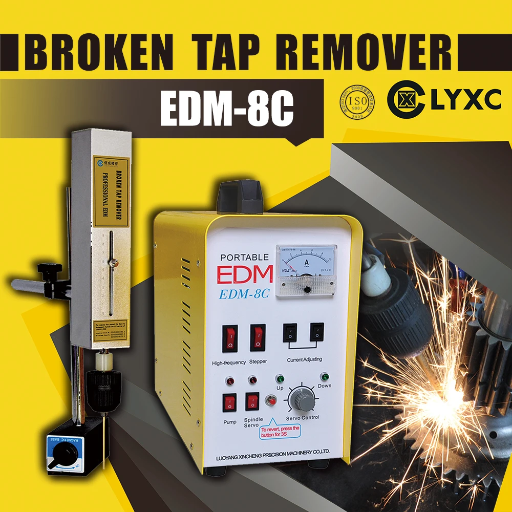 Portable EDM 8C broken tap remover small mini spark erosion bolt
