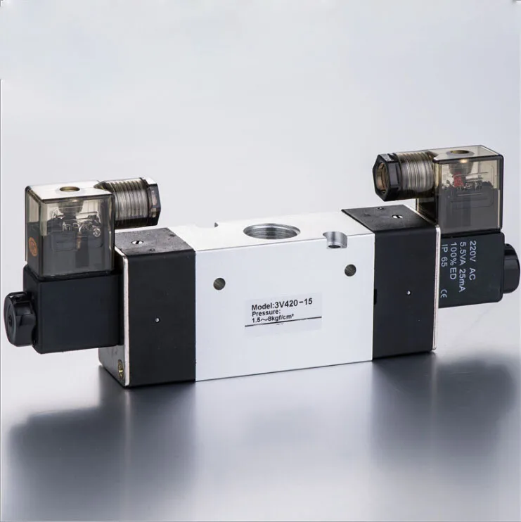3V420-15 3 порта 2Pos 1/2 &quotBSPT соленоидный воздушный клапан с двойной катушкой 12 в пост.