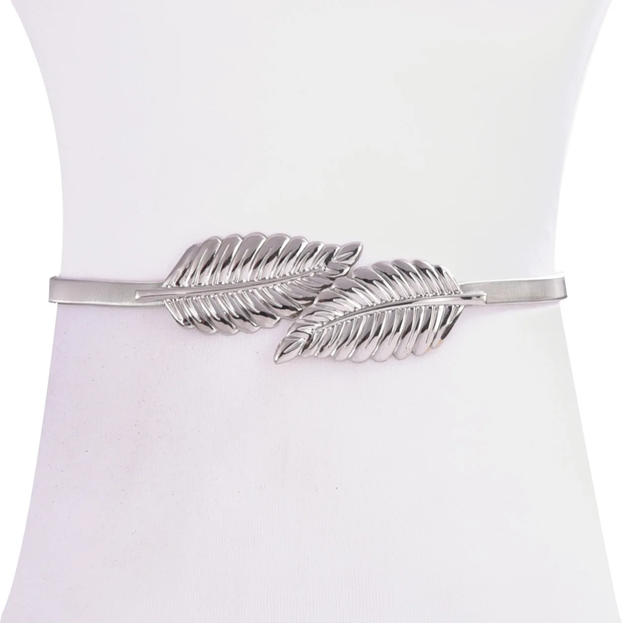 2019 Модные женские металлические винтажные ремни металлические золотые и серебряные листья в форме цепи ремень женское элегантное платье