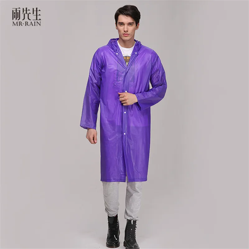 Adult Raincoat Pvc Material Outdoor Drifting Hiking Thicken Raincoat