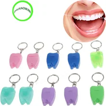 BestP 2шт 15 м зубная нить для чистки зубов Зубная нить для гигиены зубов мятный аромат портативный брелок для зубов