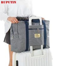 RUPUTIN женские багажные дорожные сумки, ручная дорожная Большая вместительная водонепроницаемая сумка, мужские упаковочные кубики, чемодан, сумка на колесиках