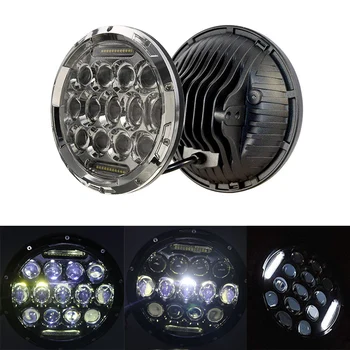 

7inch 75w LED Headlight For Jeep Wrangler JK 4x4 12v-24v Running Light With H4/H13 Hi-LO Beam For LADA NIVA