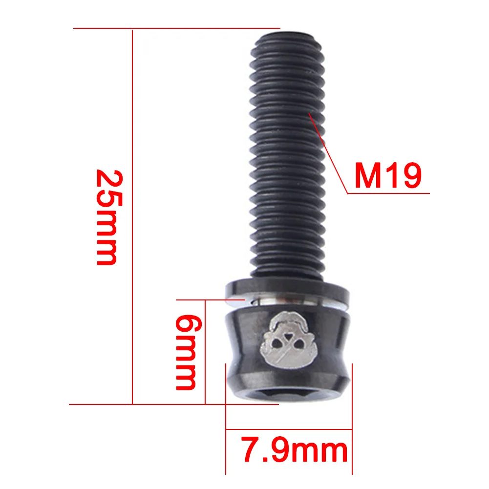 4 шт. велосипед из титанового сплава ультра-легкий разделитель велосипедный крепежный набор болты для выноса руля