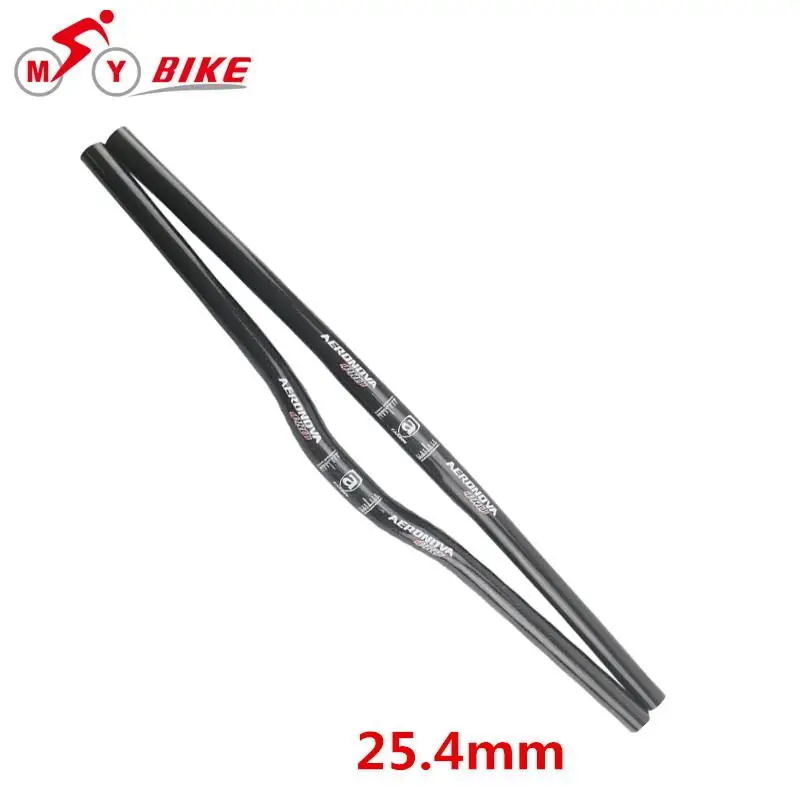 AERONOVA 25.4mm Bike Carbon Handlebar MTB Bicycle Flat/Riser Handlebars