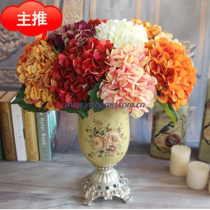 1 Head Silk Flore French Style Artificial Hydrangea Home Decorative Flowers Home Decor Wedding Bridal Bouquet 7 Colors Flower Decorated Wedding Cakes Flower Girl Jewelry Sets Weddingwedding Headwear Aliexpress