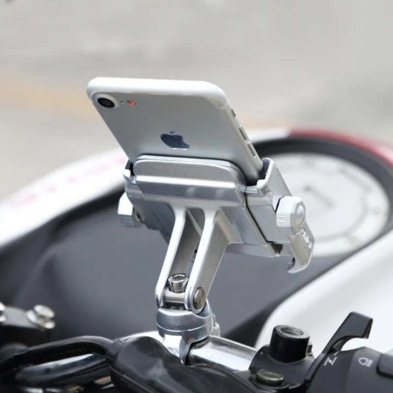 Алюминиевый сплав, крепление на руль велосипеда мотоцикла, держатель для телефона с поворотом на 360 градусов для iPhone Xs Max 8, универсальный для Xiaomi