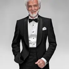 4 шт. шаль воротник черный(куртка+ брюки+ галстук-бабочка+ носовой платок) Модные смокинги крутой на заказ Slim Fit Мужские костюмы официальная брендовая одежда