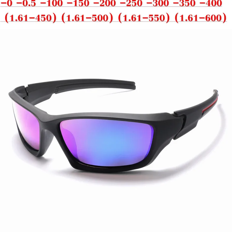 Рецепт поляризованные очки для близоруких солнцезащитных очков мужские и женские близорукие оптика мужские женские модные квадратные поляризованные солнцезащитные очки NX - Цвет линз: -blue lens-0